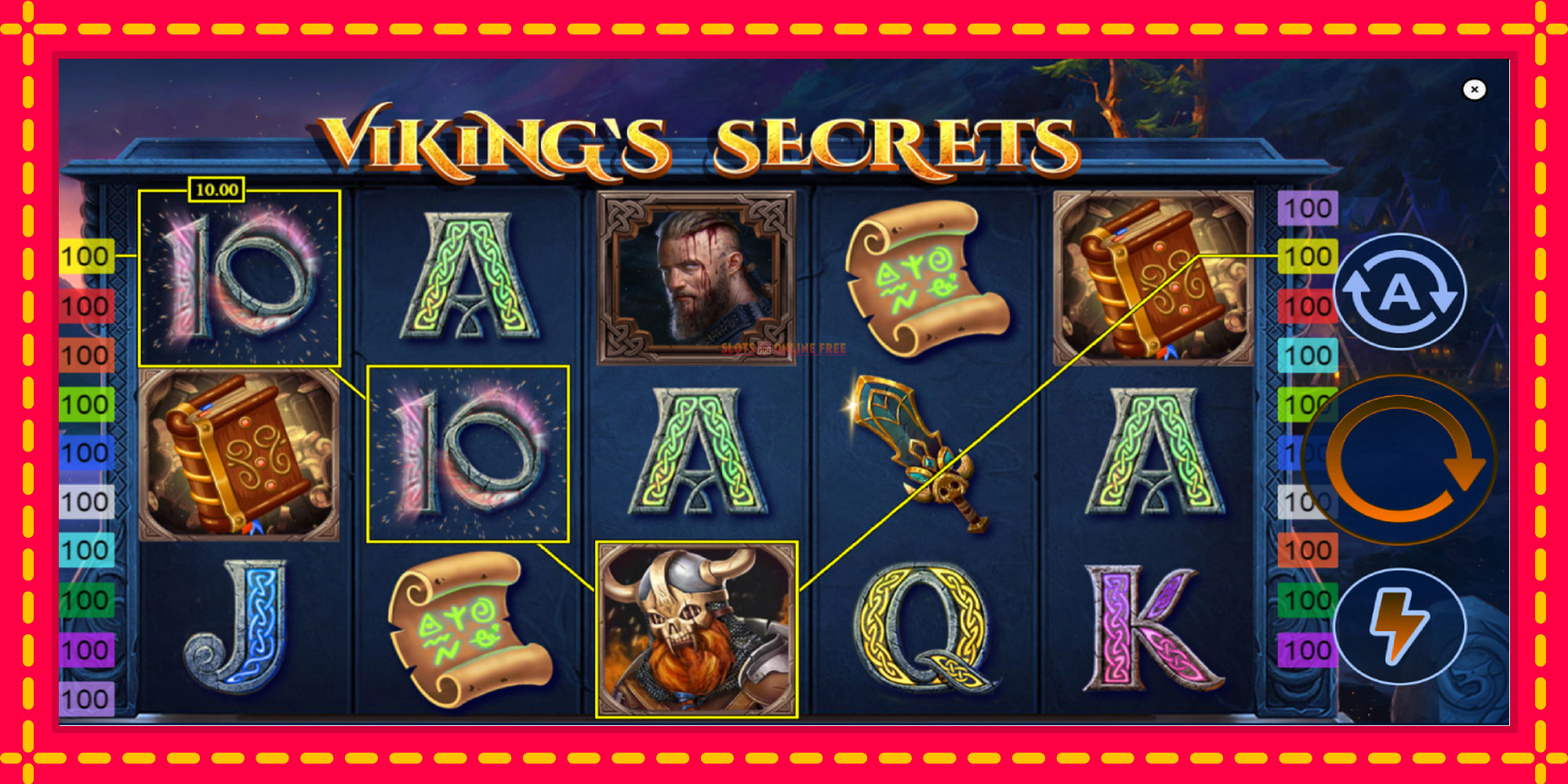 Vikings Secrets - spēļu automāts ar modernu grafiku