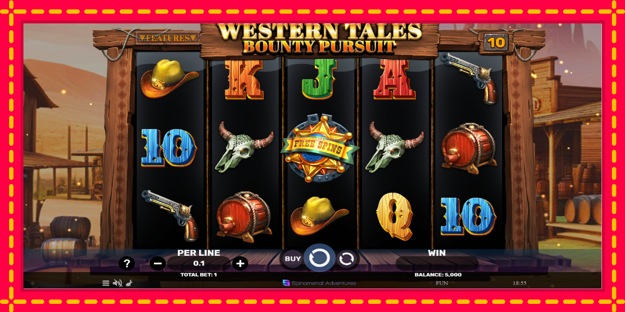 Western Tales - Bounty Pursuit - spēļu automāts ar modernu grafiku