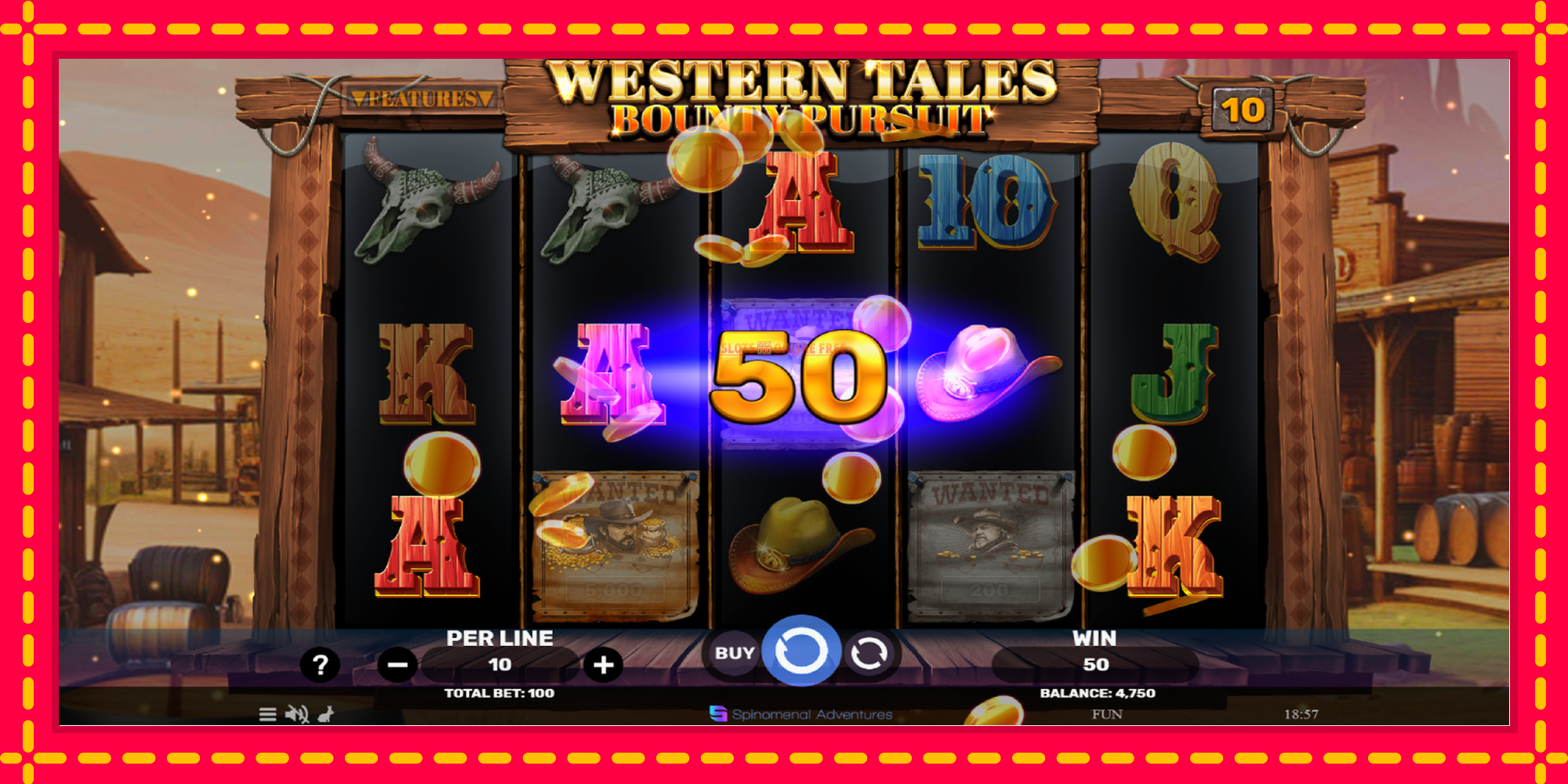 Western Tales - Bounty Pursuit - spēļu automāts ar modernu grafiku