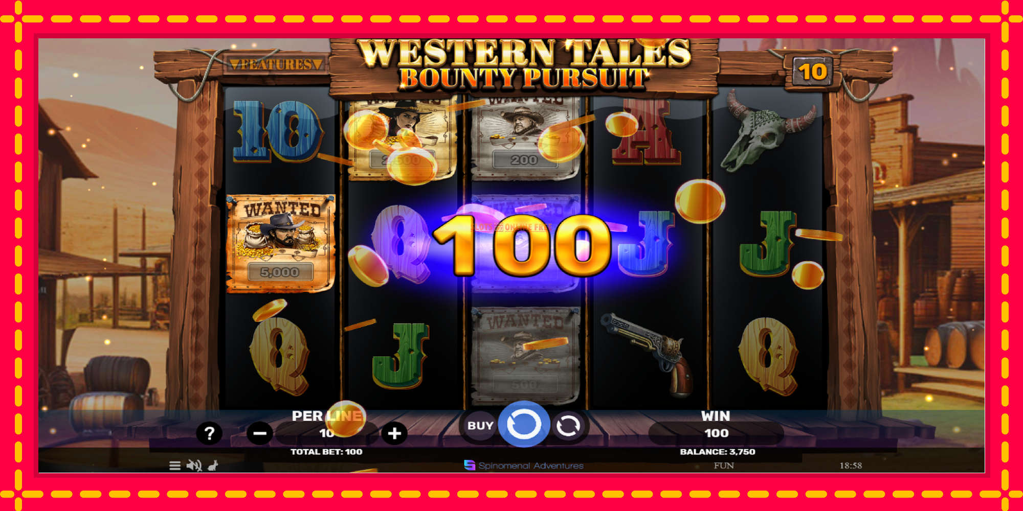 Western Tales - Bounty Pursuit - spēļu automāts ar modernu grafiku