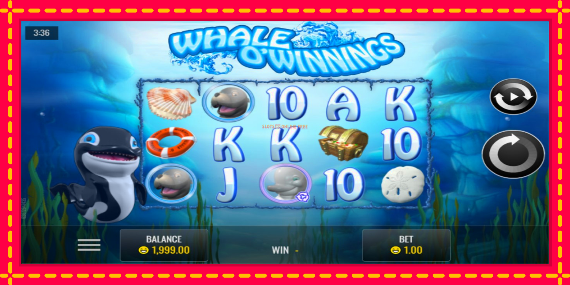 Whale O’Winnings - spēļu automāts ar modernu grafiku