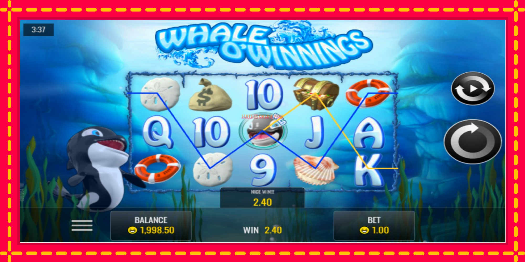 Whale O’Winnings - spēļu automāts ar modernu grafiku