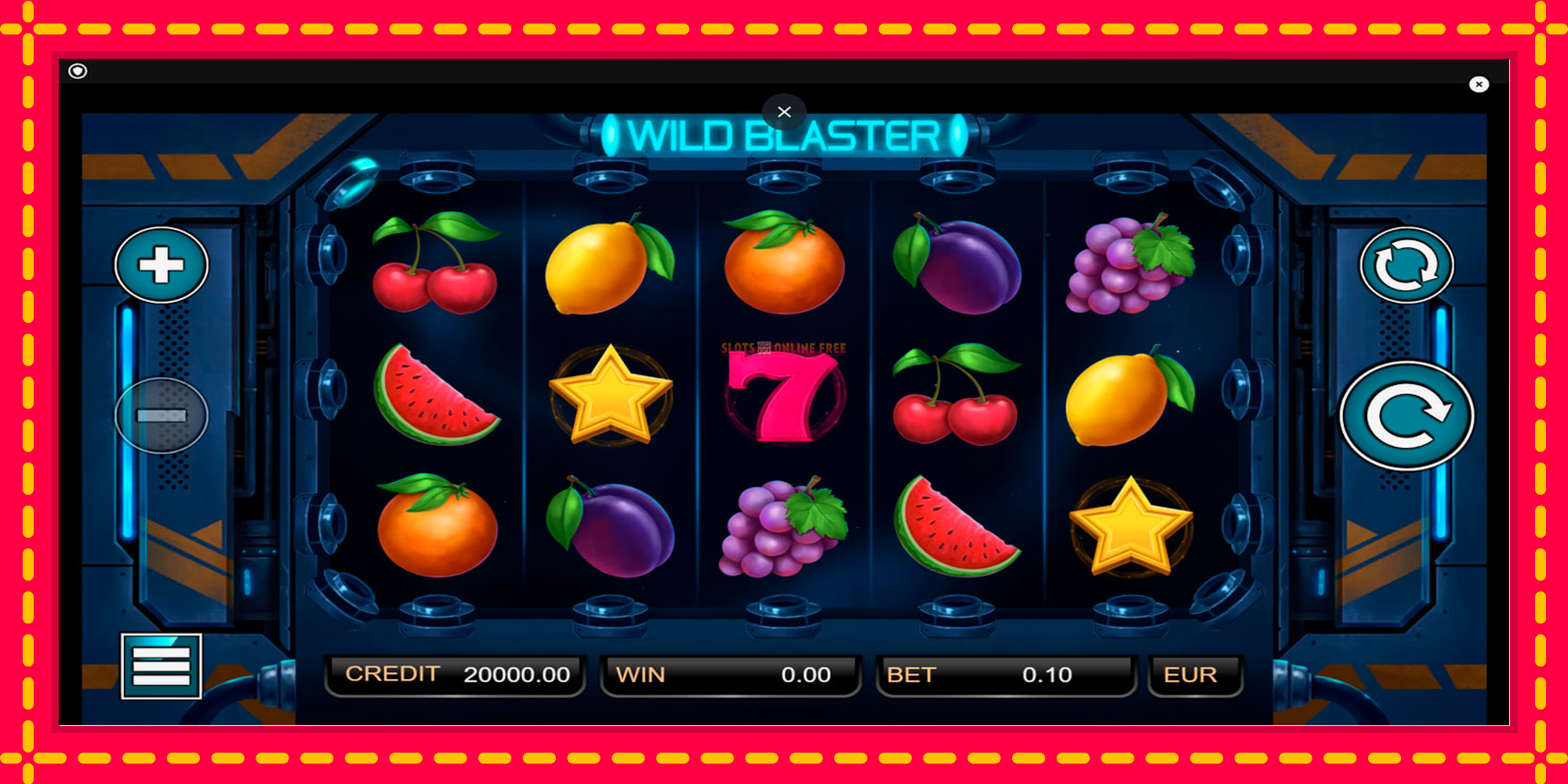 Wild Blaster - spēļu automāts ar modernu grafiku