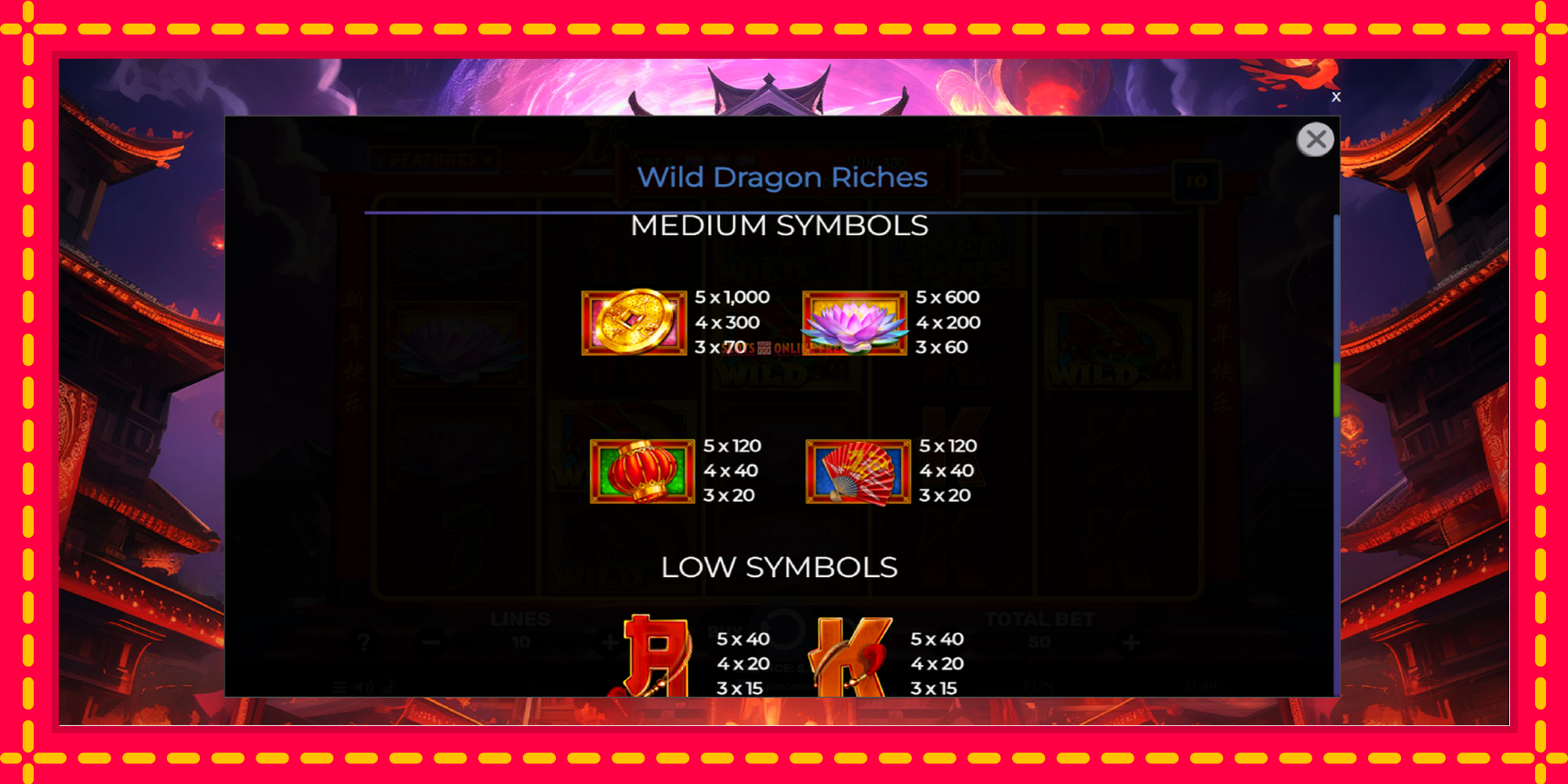 Wild Dragon Riches - spēļu automāts ar modernu grafiku