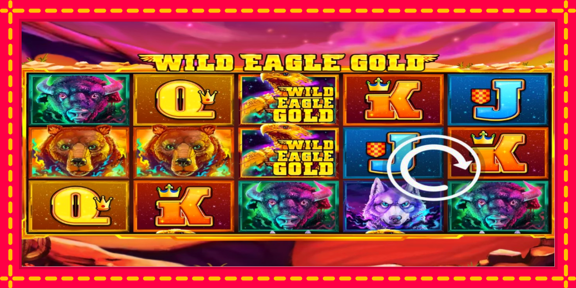 Wild Eagle Gold - spēļu automāts ar modernu grafiku