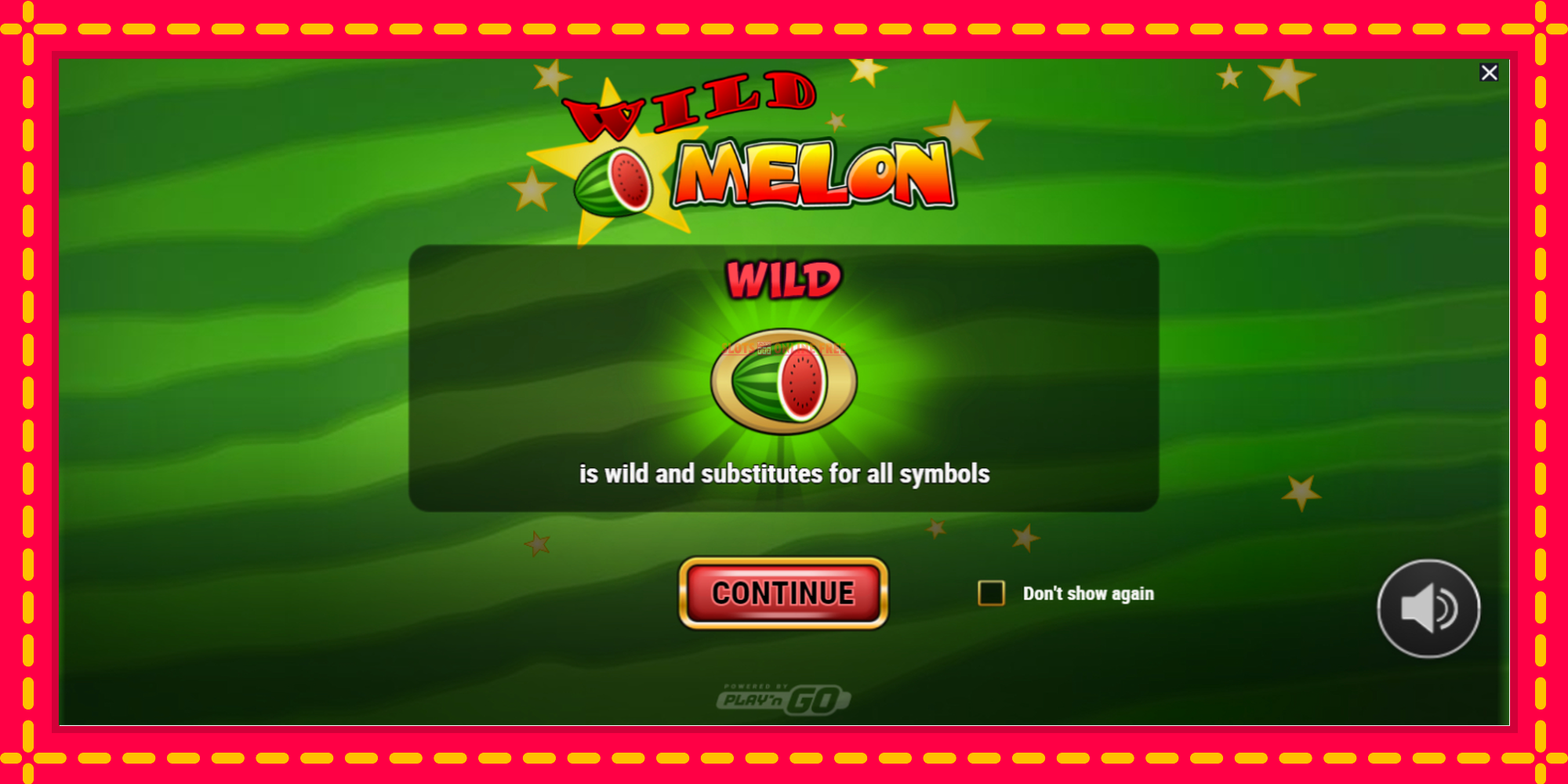 Wild Melon - spēļu automāts ar modernu grafiku