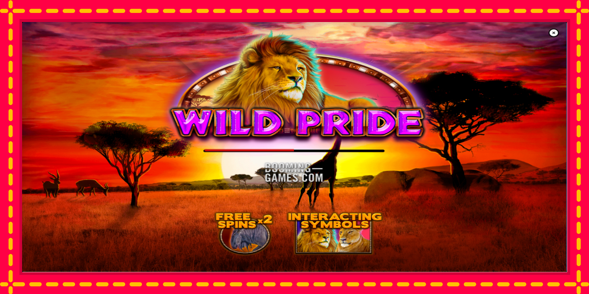 Wild Pride - spēļu automāts ar modernu grafiku