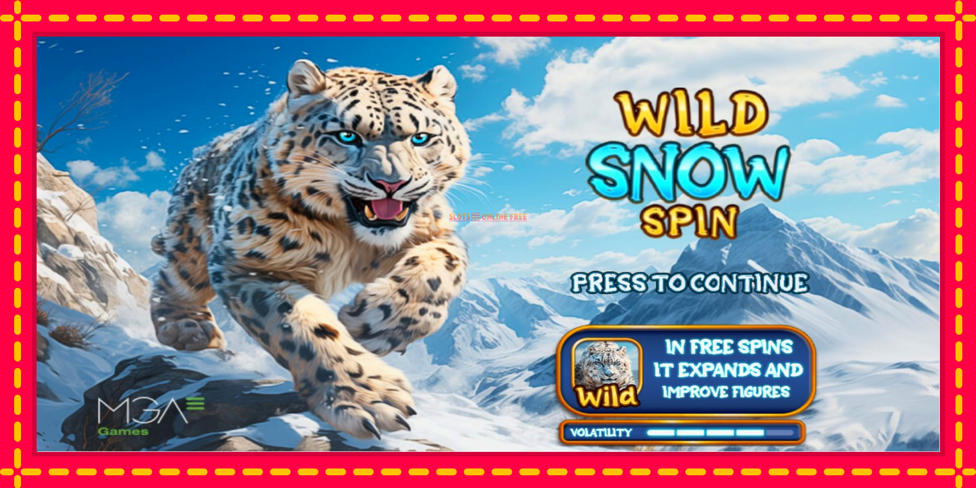 Wild Snow Spin - spēļu automāts ar modernu grafiku