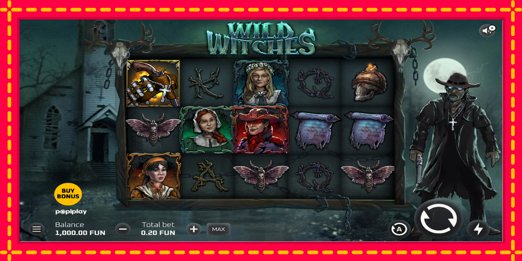 Wild Witches - spēļu automāts ar modernu grafiku