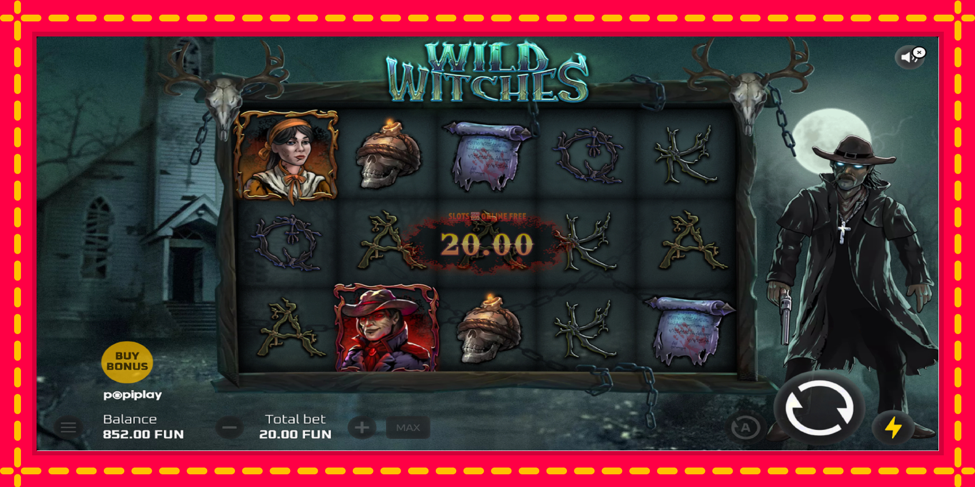 Wild Witches - spēļu automāts ar modernu grafiku