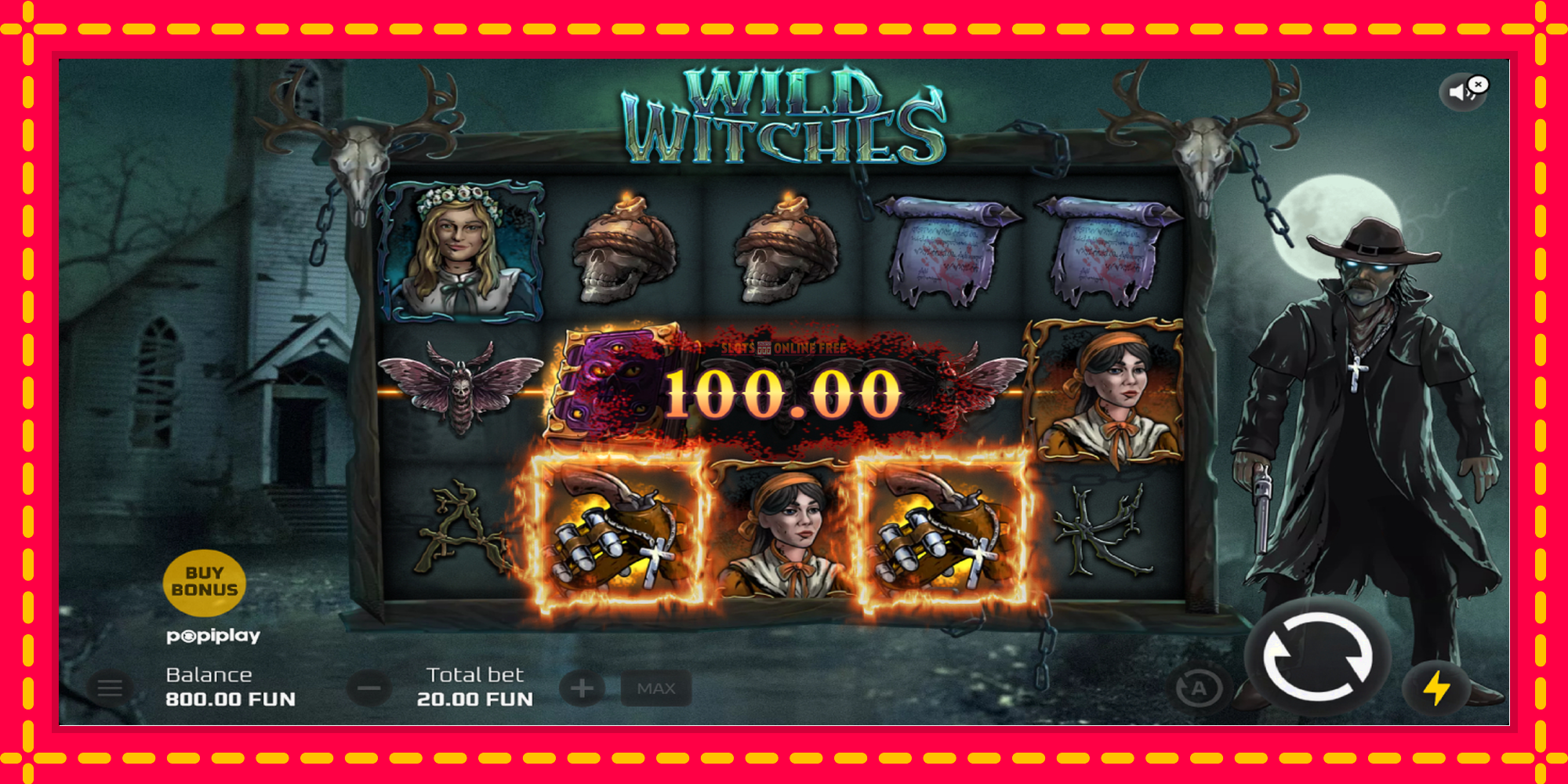 Wild Witches - spēļu automāts ar modernu grafiku