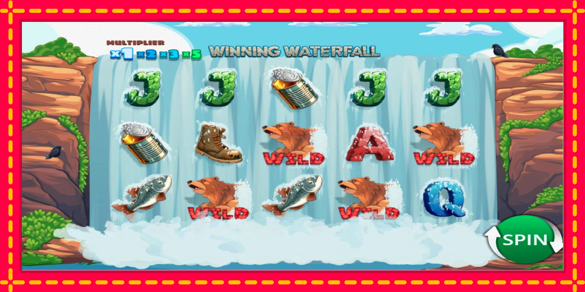 Winning Waterfall - spēļu automāts ar modernu grafiku