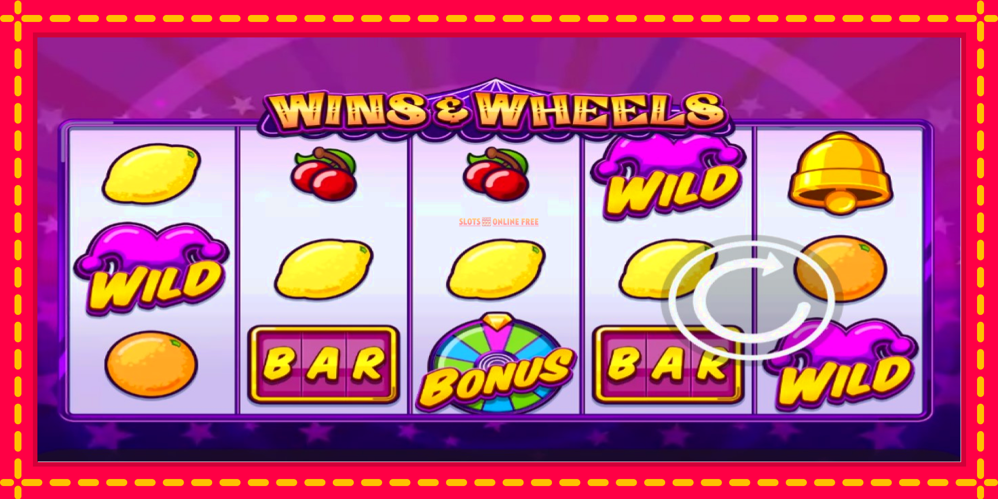 Wins & Wheels - spēļu automāts ar modernu grafiku