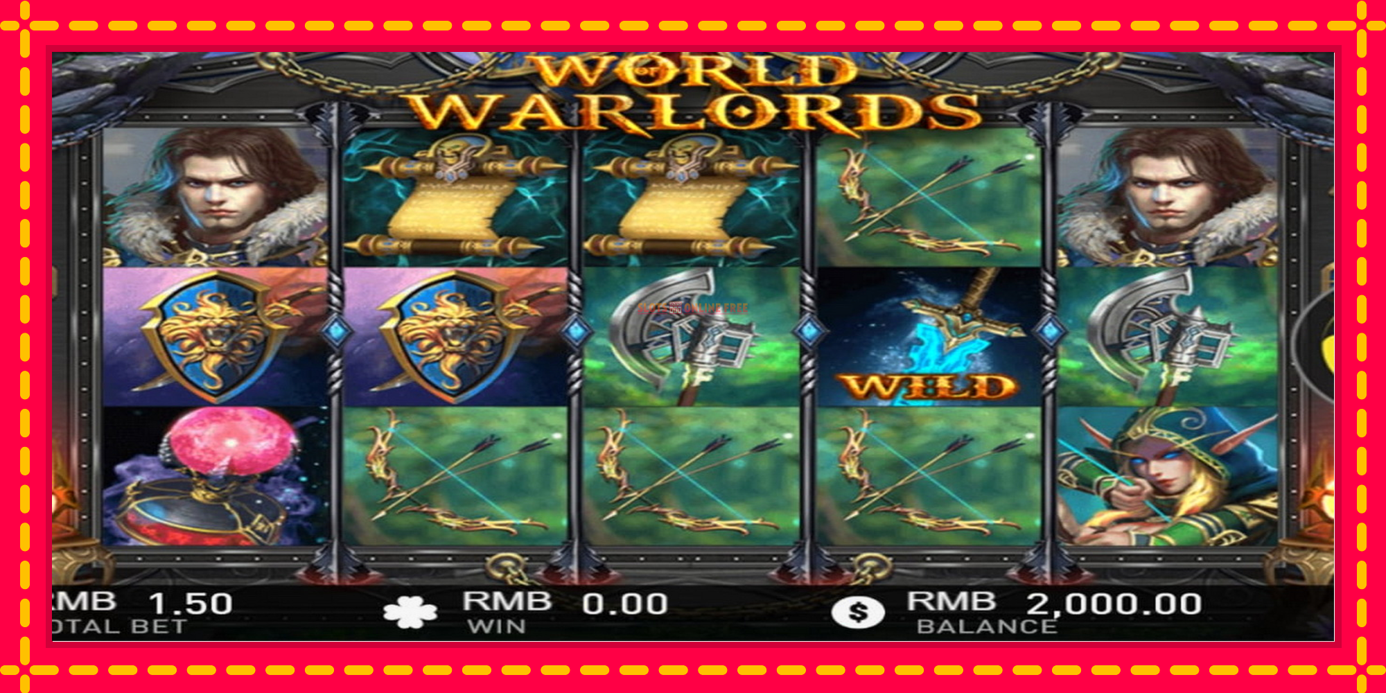 World of Warlords - spēļu automāts ar modernu grafiku