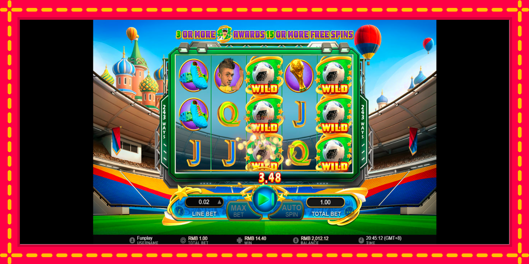 World Soccer Slot 2 - spēļu automāts ar modernu grafiku