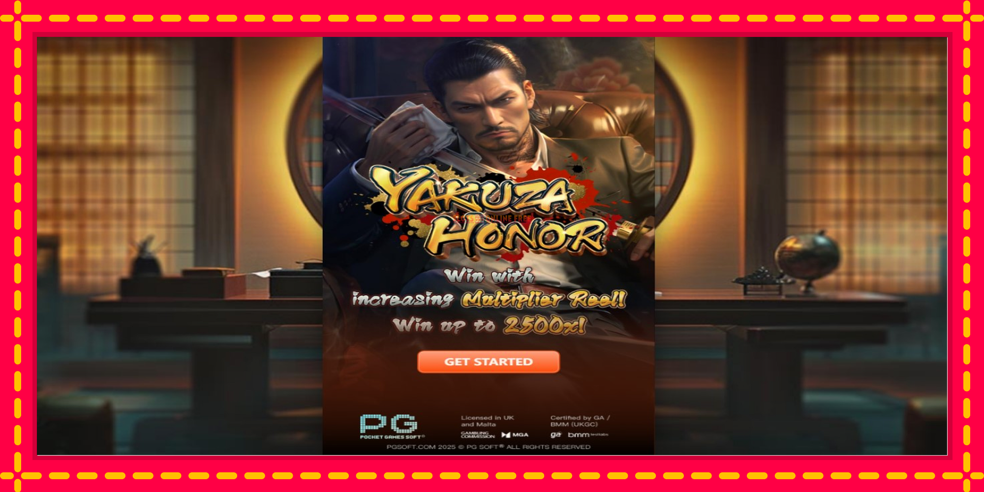 Yakuza Honor - spēļu automāts ar modernu grafiku