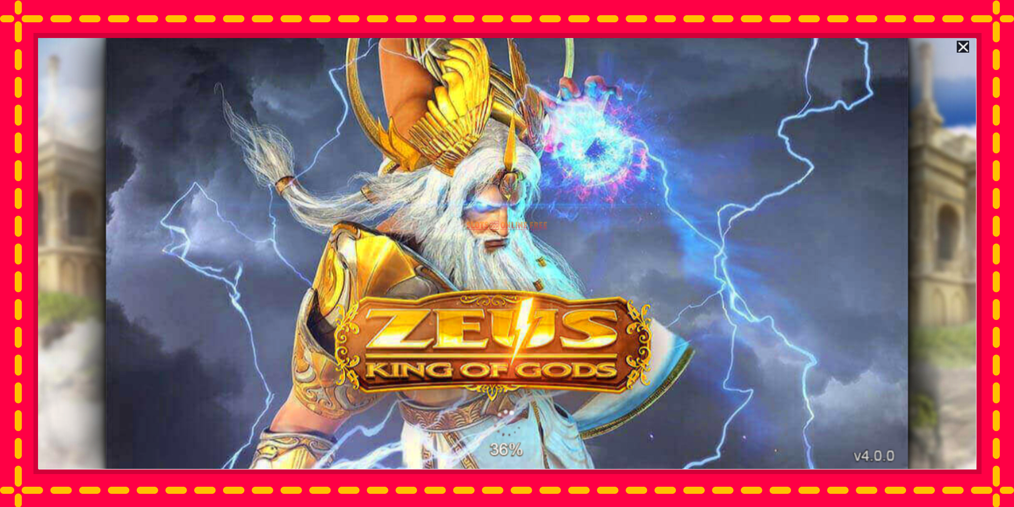 Zeus King of Gods - spēļu automāts ar modernu grafiku