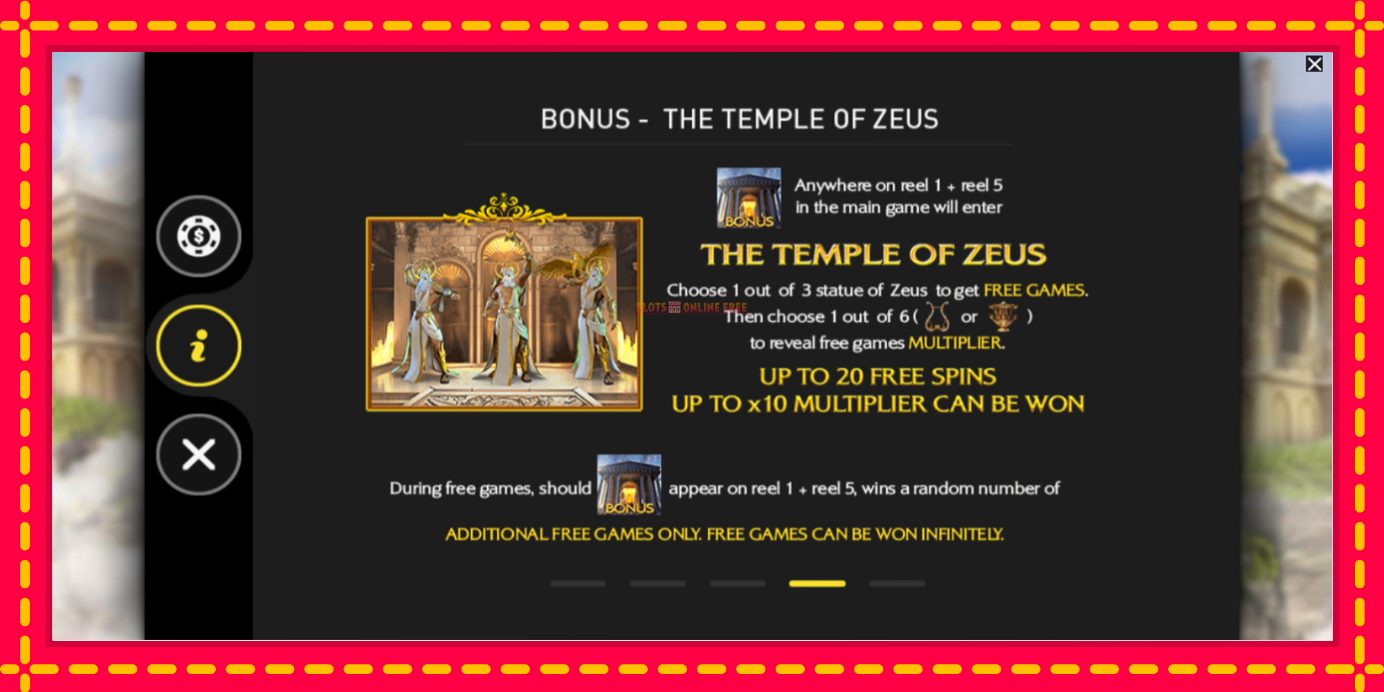 Zeus King of Gods - spēļu automāts ar modernu grafiku