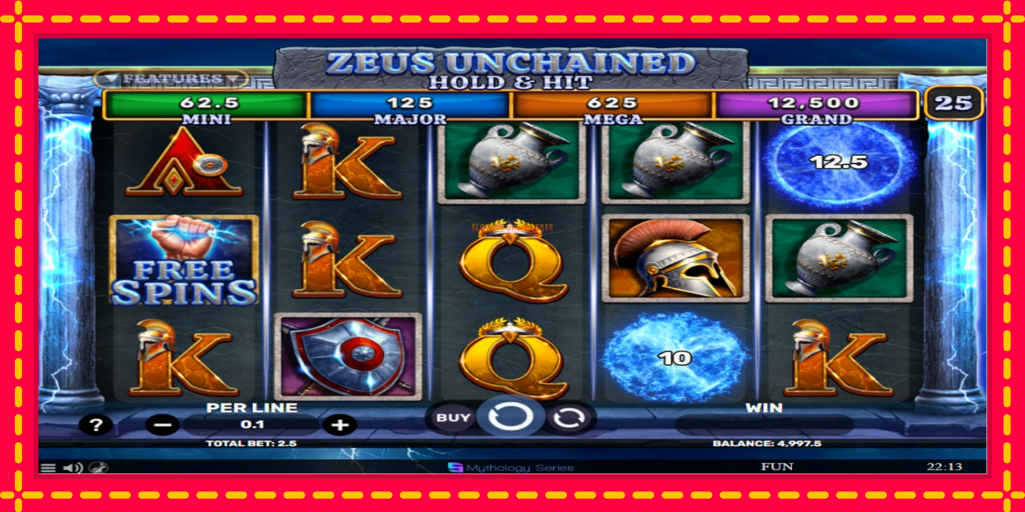 Zeus Unchained - Hold & Hit - spēļu automāts ar modernu grafiku