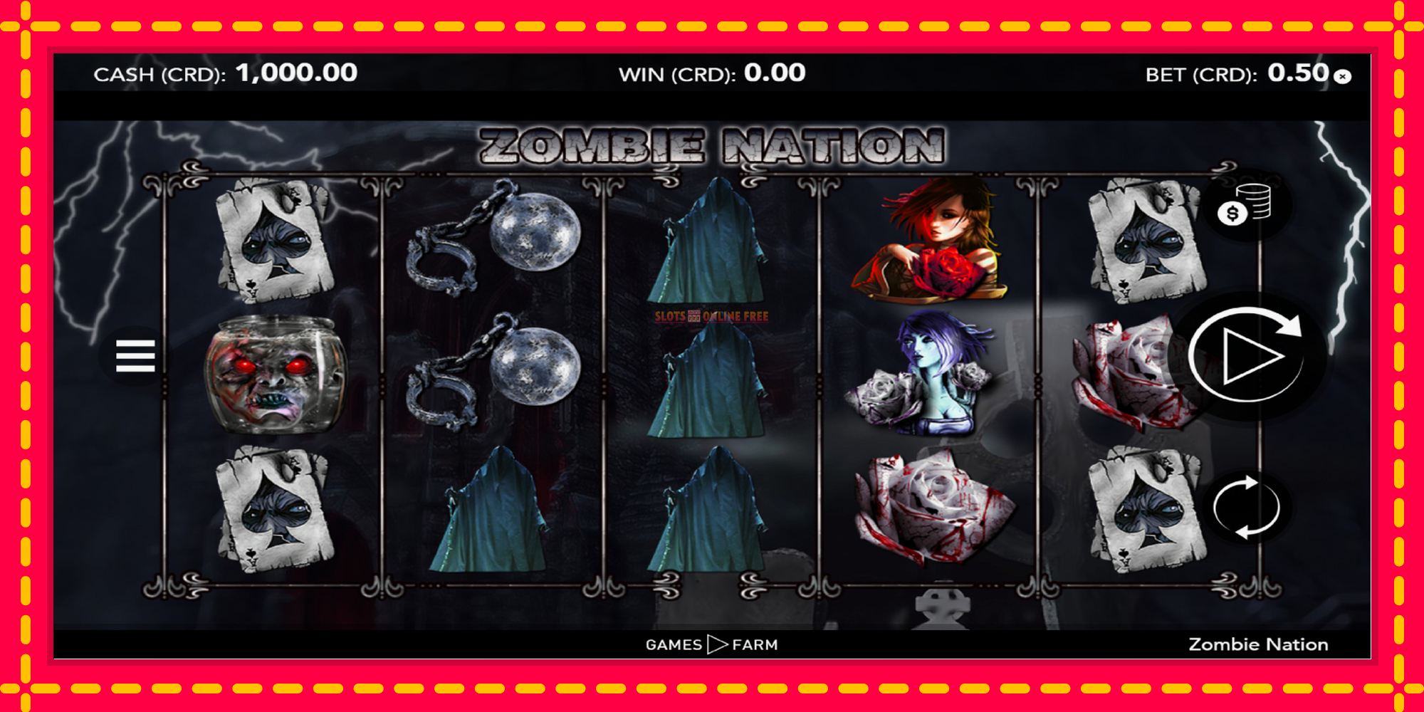 Zombie Nation - spēļu automāts ar modernu grafiku