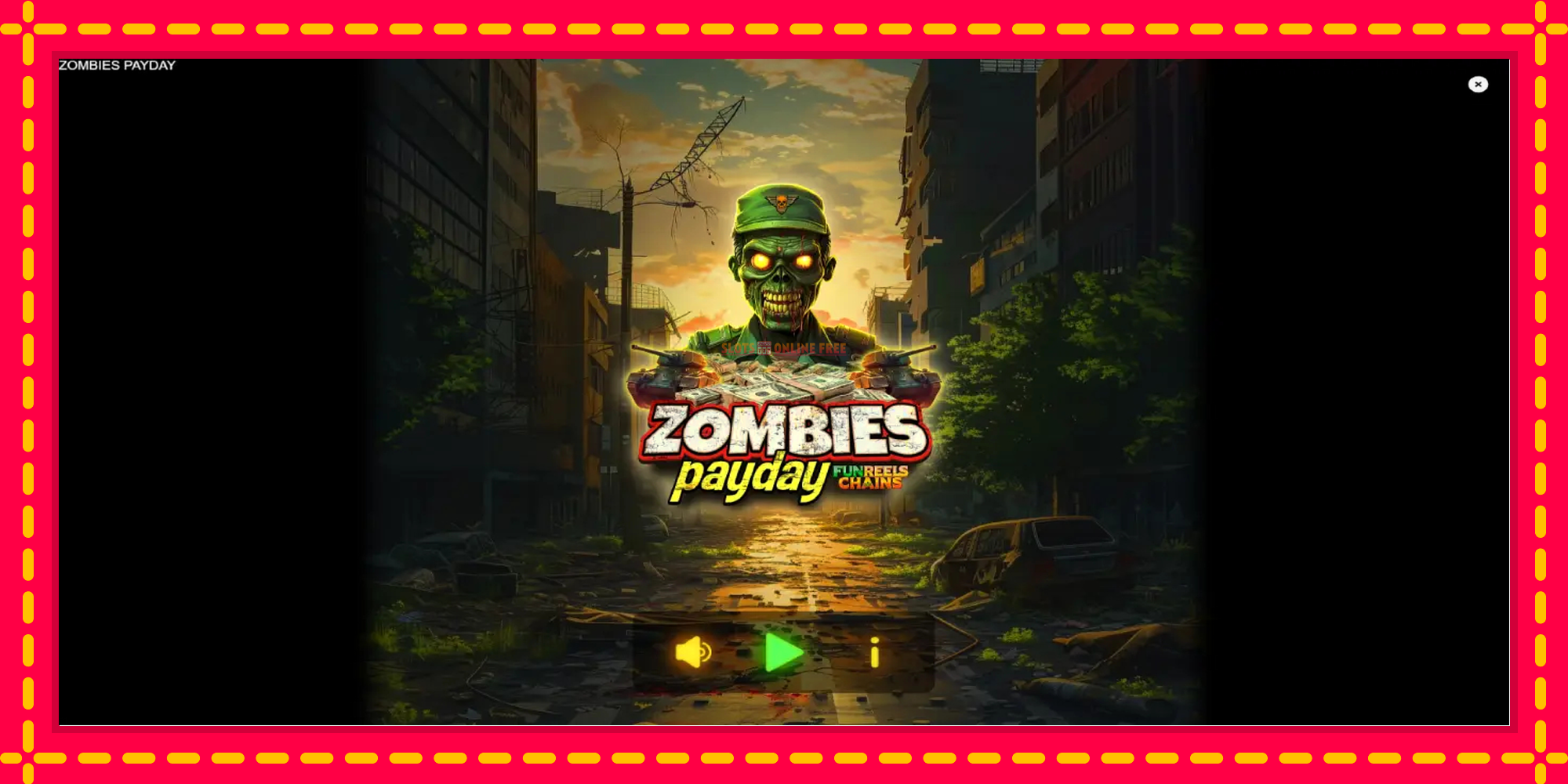 Zombies Payday - spēļu automāts ar modernu grafiku